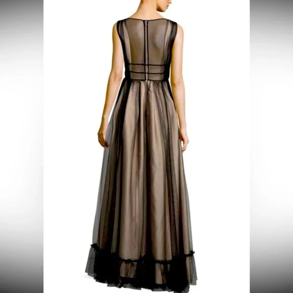 ZAC POSEN Ruth Sleeveless Plunging dress | gown - Picture 3 of 10